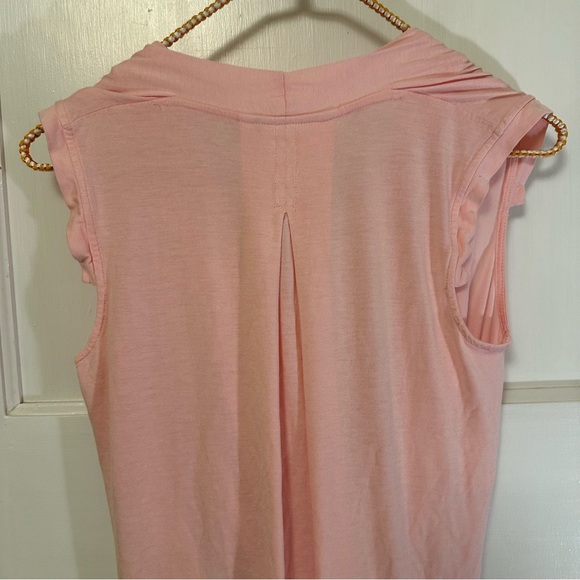 🔥 Akemi + Kin Rayon Blush Drape Front Blouse - Picture 5 of 7